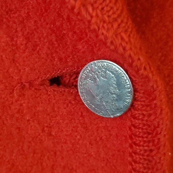 Boos Vintage Austrian Red Boiled Wool Jacket Size 38 - Picture 3 of 5